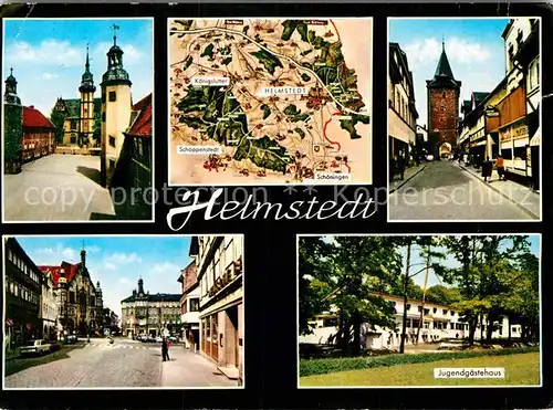 AK / Ansichtskarte Helmstedt Jugendgaestehaus Innenstadt Kirche Torbogen Turm Kat. Helmstedt