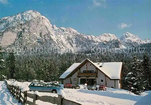AK / Ansichtskarte San Cassiano Badia Camping Sass Dlacia Camping Dolomiti Winterpanorama Dolomiten