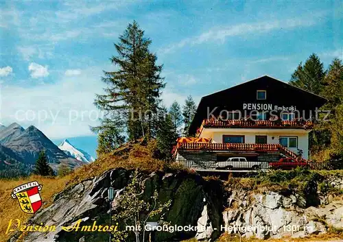 AK / Ansichtskarte Heiligenblut Kaernten Pension Ambrosia mit Grossglockner Hohe Tauern Kat. Heiligenblut