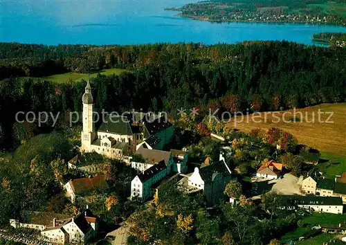 AK / Ansichtskarte Andechs Kloster Fliegeraufnahme Kat. Andechs