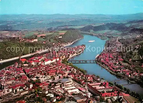 AK / Ansichtskarte Passau Zusammenfluss Donau Inn  Kat. Passau