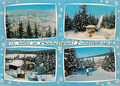 AK / Ansichtskarte Bischofsgruen Skisprungschanze  Kat. Bischofsgruen