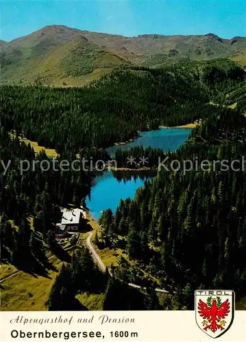 AK / Ansichtskarte Gries Brenner Alpengasthof Obernbergersee Fliegeraufnahme Kat. Noesslach Gries am Brenner