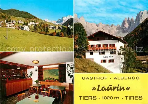 AK / Ansichtskarte Tiers Dolomiten Gasthof Laurin Kat. Italien