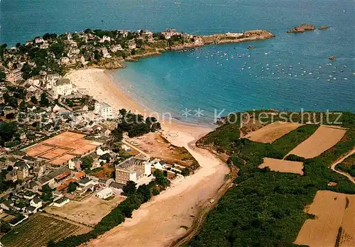 AK / Ansichtskarte Saint Lunaire Fliegeraufnahme Strand pointe du Decolle Kat. Saint Lunaire