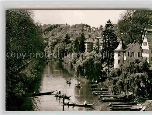 AK / Ansichtskarte Tuebingen Neckar mit Hoelderlinturm