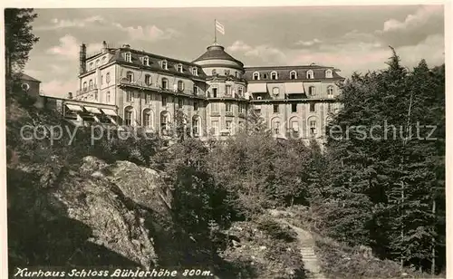 AK / Ansichtskarte Buehl Baden Kurhaus Schloss Buehlerhoehe Kat. Buehl
