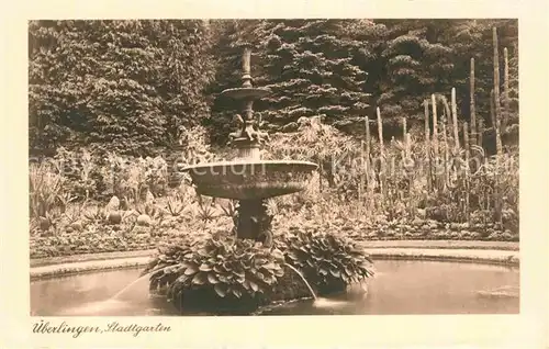 AK / Ansichtskarte ueberlingen Bodensee Stadtgarten Kat. ueberlingen