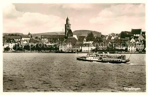 AK / Ansichtskarte ueberlingen Bodensee Teilansicht Faehre Kat. ueberlingen