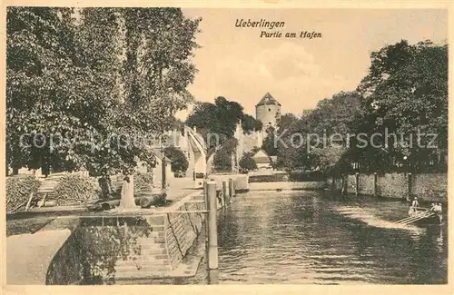 AK / Ansichtskarte ueberlingen Bodensee Hafenpartie Kat. ueberlingen