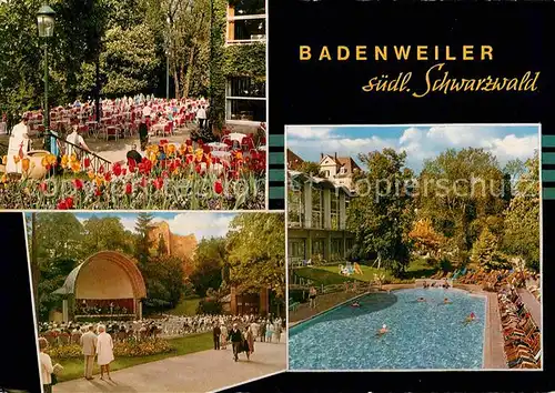 AK / Ansichtskarte Badenweiler Thermalbad Kurkonzert Pavillon Kat. Badenweiler