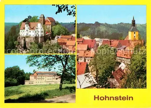 AK / Ansichtskarte Hohnstein Saechsische Schweiz Burg Erholungsheim Hermann Duncker Teilansicht  Kat. Hohnstein