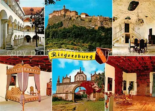 AK / Ansichtskarte Riegersburg Burg Burghof Weisser Saal Bett der Gallerin Pyramidentor Rittersaal Kat. Riegersburg