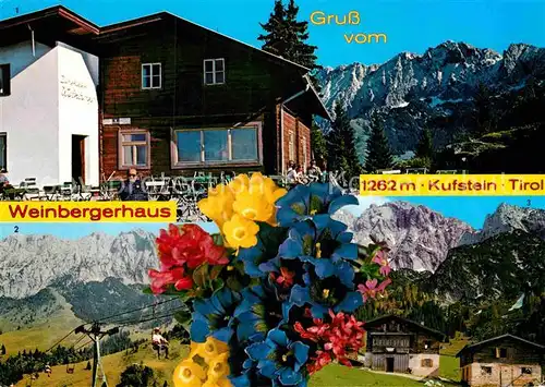 AK / Ansichtskarte Kufstein Tirol Weinberghaus Brentenjoch Kaindlhuette Kat. Kufstein