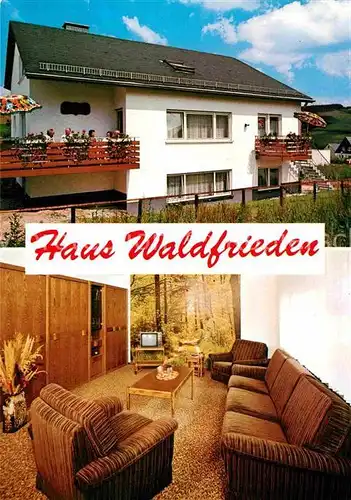 AK / Ansichtskarte Boedefeld Pension Haus Waldfrieden Kat. Schmallenberg