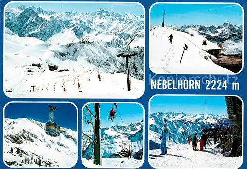 AK / Ansichtskarte Oberstdorf Wintersportgebiet Nebelhorn Allgaeuer Alpen Kat. Oberstdorf