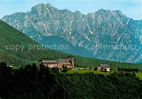 AK / Ansichtskarte Frauenberg Enns Wallfahrtsbasilika gegen Hexenturm und Natterriegel Ennstaler Alpen Kat. Ardning