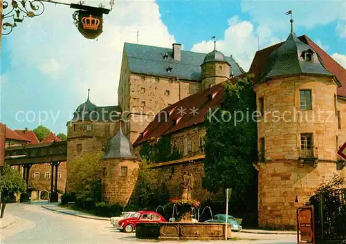 AK / Ansichtskarte Thurnau Marktplatz Brunnen Schloss Kat. Thurnau