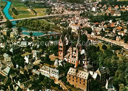 AK / Ansichtskarte Limburg Lahn Teilansicht mit Dom Fliegeraufnahme Kat. Limburg a.d. Lahn