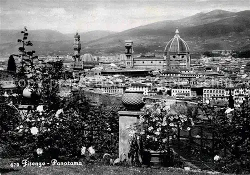 AK / Ansichtskarte Firenze Toscana Stadtpanorama mit Kathedrale Santa Maria del Fiore Kat. Firenze