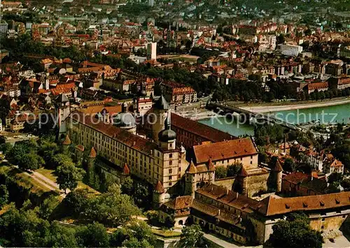 AK / Ansichtskarte Wuerzburg Festung Marienberg Fliegeraufnahme Kat. Wuerzburg