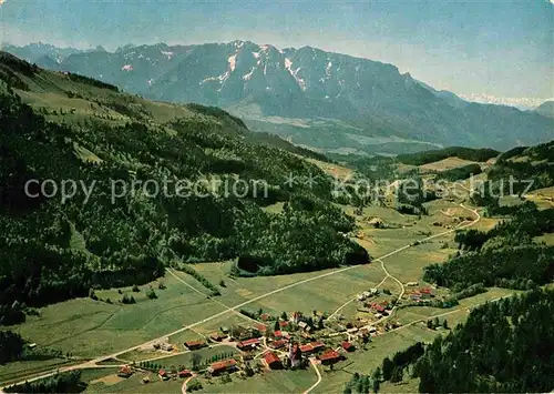 AK / Ansichtskarte Sachrang Chiemgau Kaisergebirge Fliegeraufnahme Kat. Aschau i.Chiemgau