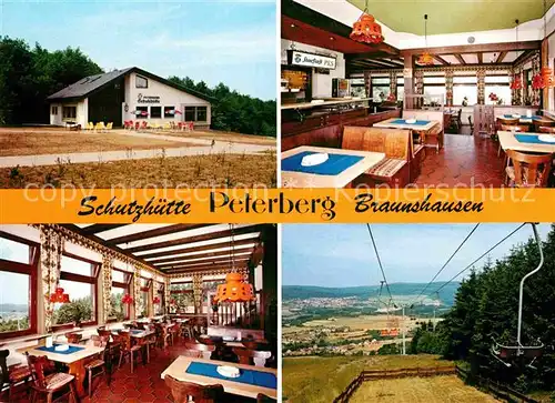 AK / Ansichtskarte Braunshausen Wadern Schutzhuette Peterberg  Kat. Wadern