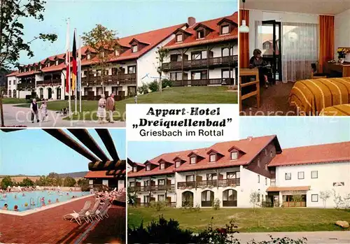 AK / Ansichtskarte Bad Griesbach Rottal Appart Hotel Dreiquellenbad  Kat. Bad Griesbach i.Rottal
