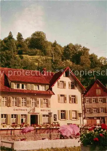 AK / Ansichtskarte Schiltach Gasthaus Pension Bruecke  Kat. Schiltach Schwarzwald