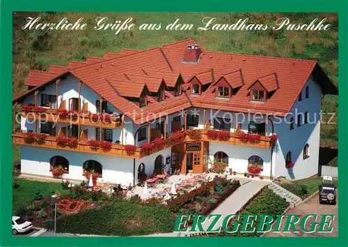 AK / Ansichtskarte Erdmannsdorf Augustusburg Landhaus Hotel Restaurant Puschke Kat. Augustusburg