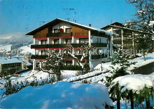 AK / Ansichtskarte Baiersbronn Schwarzwald BSW Erhoelungsheim Haus am Kurgarten Winter Kat. Baiersbronn