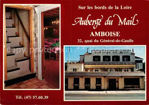 AK / Ansichtskarte Amboise Auberge du Mail  Kat. Amboise