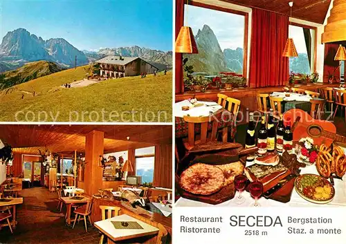 AK / Ansichtskarte Groeden Tirol Groedental Bergstation Seceda  Kat. Italien