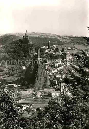 AK / Ansichtskarte Le Puy en Velay Rocher Saint Michel d Aiguilhe Rocher Corneille Cathedrale Notre Dame Kat. Le Puy en Velay