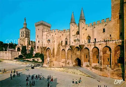 AK / Ansichtskarte Avignon Vaucluse Palais des Papes Facade occidental Tour de la Campane Notre Dame des Doms Kat. Avignon