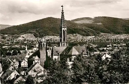 AK / Ansichtskarte Buehl Baden Teilansicht mit Kirche Kat. Buehl