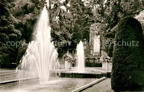 AK / Ansichtskarte Buehl Baden Stadtpark Wasserspiele Kat. Buehl