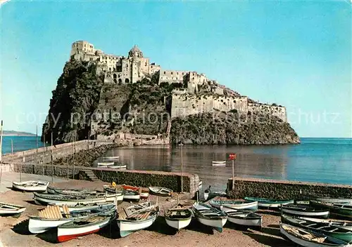 AK / Ansichtskarte Ischia Porto Schloss