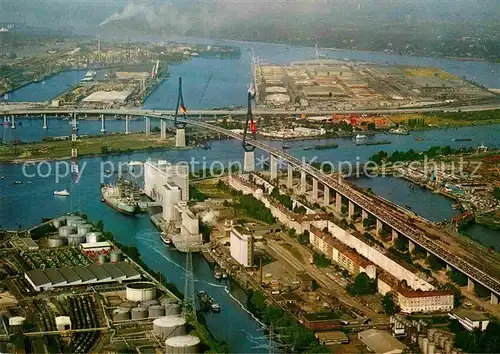 AK / Ansichtskarte Hamburg Fliegeraufnahme Koehlbrandbruecke Kat. Hamburg