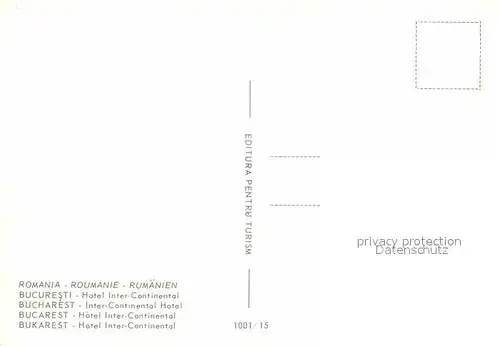 AK / Ansichtskarte Bukarest Hotel Inter Continental Kat. Rumaenien