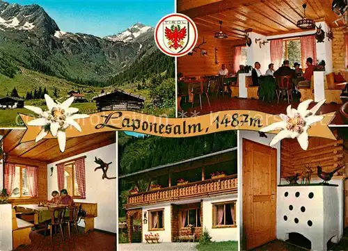 AK / Ansichtskarte Gschnitz Tirol Laponesalm Berggaststaette Alpenblick Edelweiss Kat. Gschnitz