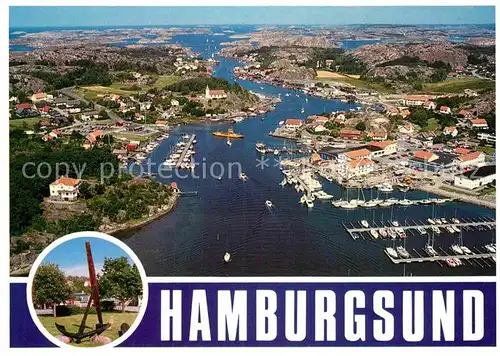 AK / Ansichtskarte Hamburgsund Fliegeraufnahme