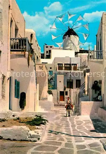 AK / Ansichtskarte Mykonos Ruelle pittoresque Malerische Strasse