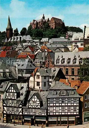 AK / Ansichtskarte Marburg Lahn Altstadt mit Schloss Kat. Marburg