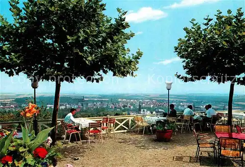 AK / Ansichtskarte Bad Nauheim Panorama Blick vom Johannisberg Terrasse Restaurant Kat. Bad Nauheim