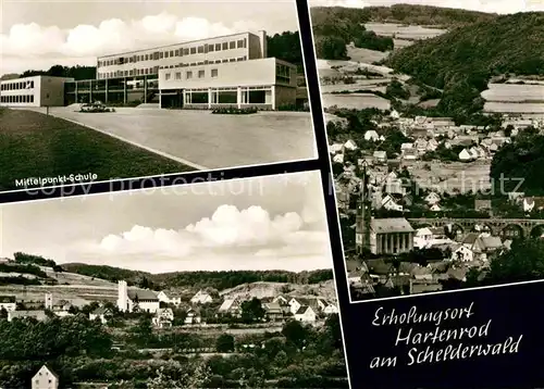 AK / Ansichtskarte Hartenrod Gladenbach Schule Teilansichten Erholungsort am Schelderwald Kat. Bad Endbach