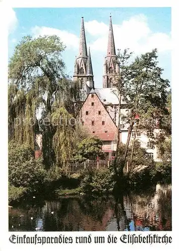 AK / Ansichtskarte Marburg Lahn Einkaufsparadies rund um die Elisabethkirche Limitierte Auflage No 00795 Kat. Marburg