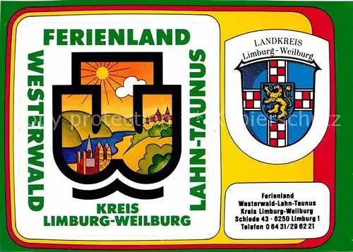 AK / Ansichtskarte Limburg Lahn Wappen  Kat. Limburg a.d. Lahn