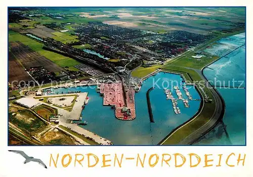 AK / Ansichtskarte Norddeich Ostfriesland Fliegeraufnahme Kat. Norden