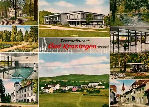 AK / Ansichtskarte Bad Krozingen Schloss Hauptstrasse Kurpark Kat. Bad Krozingen